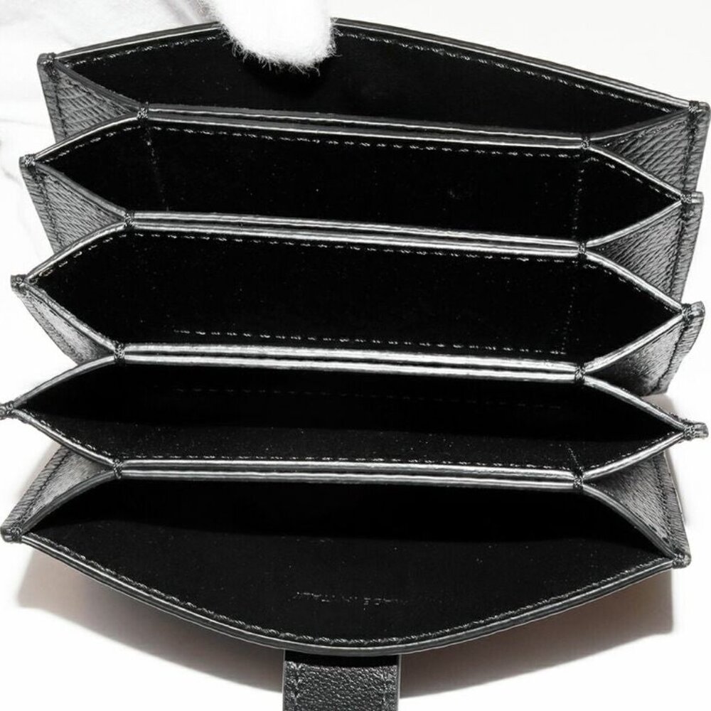 Celine Card Case Accordion Card Holder Calf Black 10 B693 bfp 38 no - Picture 3 of 4